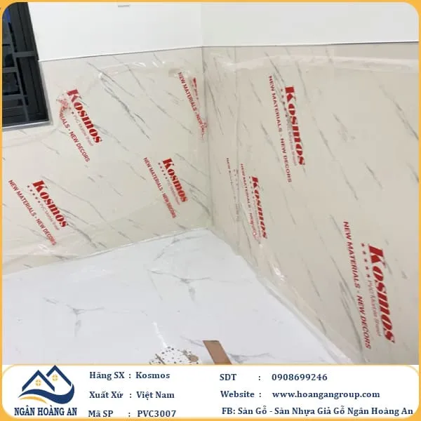 Ốp Tường PVC Giả Đá Kosmos PVC3007 Dày 3.2mm